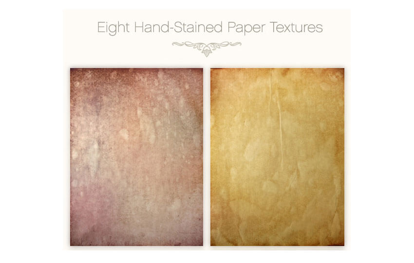 Hand Stained Paper Textures